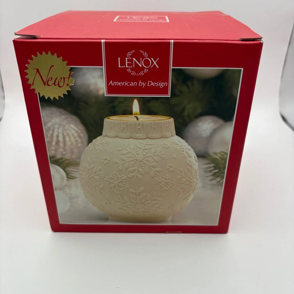 Lenox Ornamental Glow Snowflake Votive 4